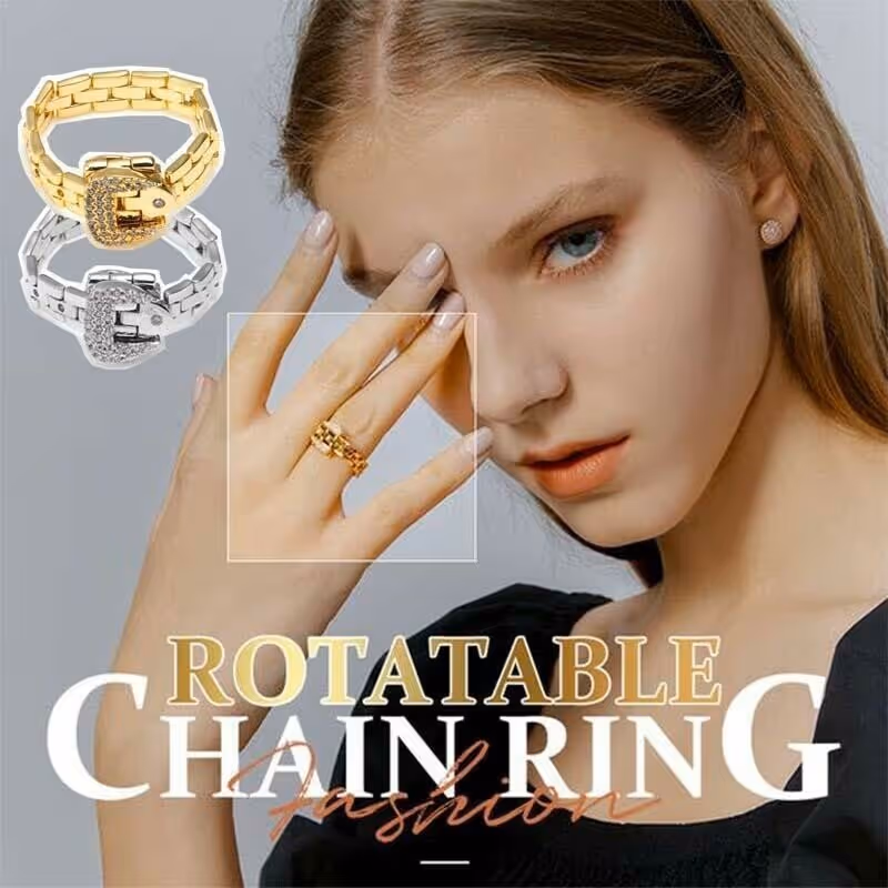 Textured buckle ring — material detail
